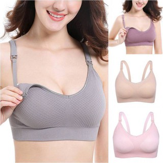 Áo ngực co giãn quyến rũ màu trơn cho bà bầu