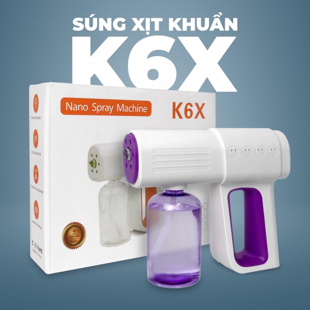 Máy Xịt Khử Khuẩn K6X NaNo Hàng Chính Hãng - Máy phun sương khử trùng sát khuẩn K6X