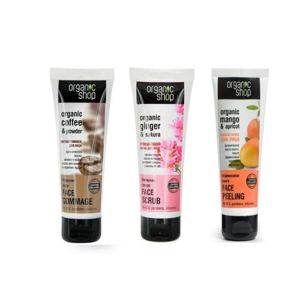75ml Tẩy Tế Bào Chết Da Mặt Organic Shop