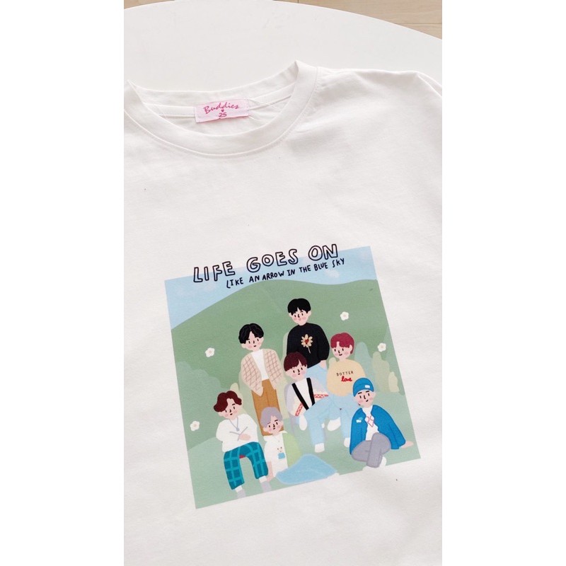 Áo thun in hình 7 oppa Life goes on