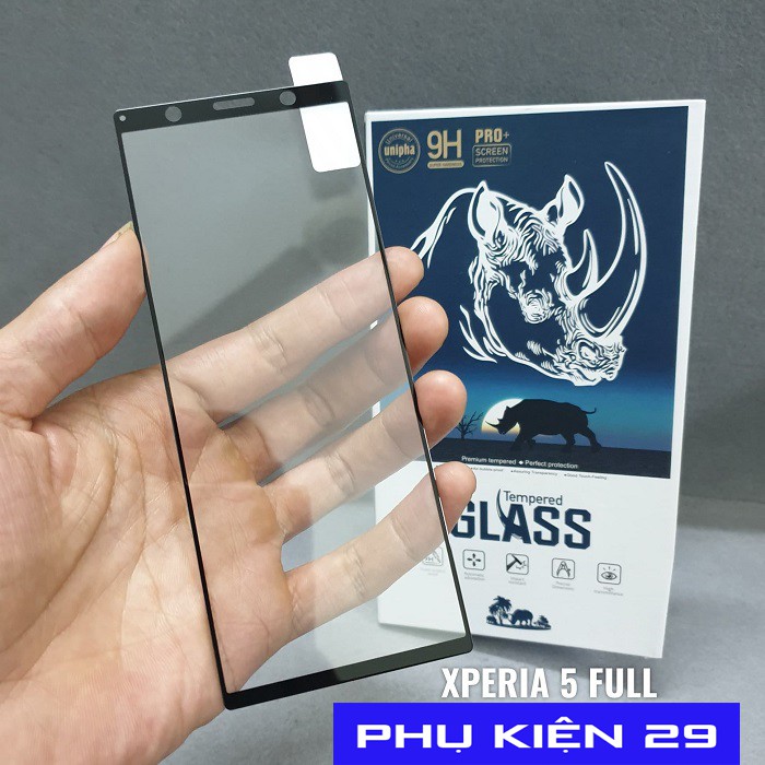 [Sony Xperia 5] Kính cường lực FULL màn FULL keo Glass Pro+ 9H