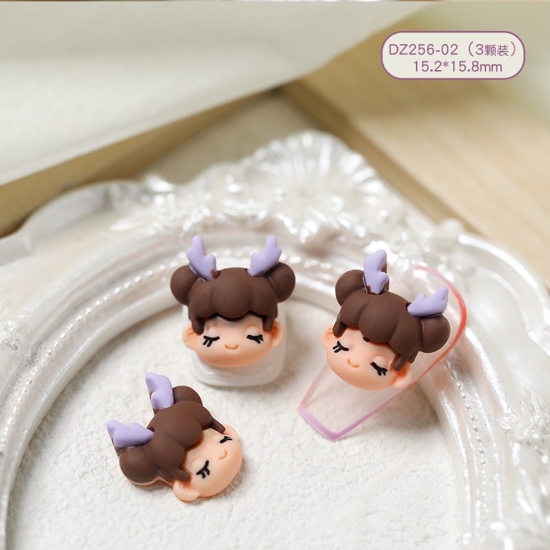 Charm hoạt hình dream baby girl đính nail