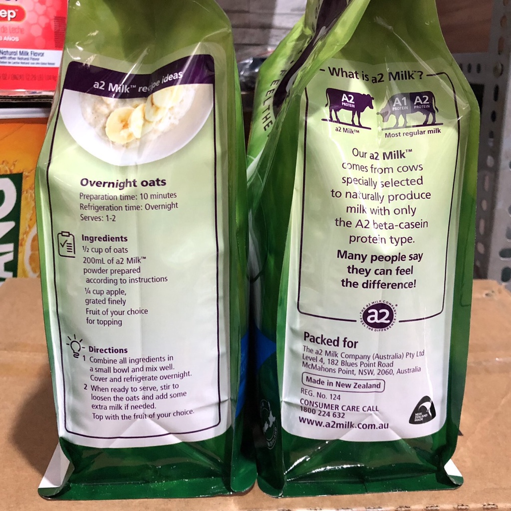 ❤   Sữa Bột A2 Úc 1kg Sữa Tươi Nguyên Kem Full Cream Milk Giàu Canxi Thơm Béo Sữa Hỏa Tốc