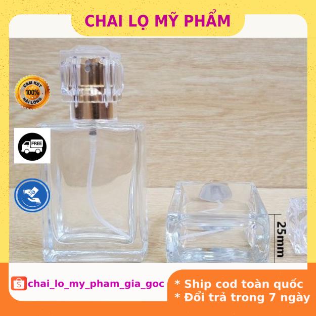 Lọ Chiết Nước Hoa ❤ GIÁ TỐT NHẤT ❤ Lọ chiết nước hoa 30ml Nút Lục Giác , lọ dầu thơm , phụ kiện du lịch