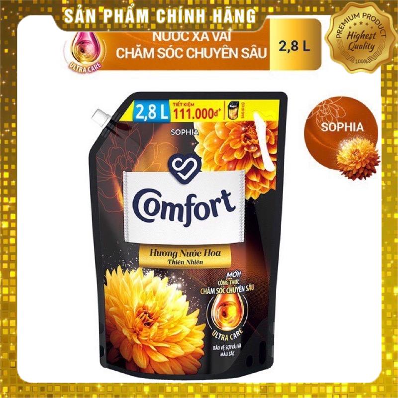 Nước xả làm mềm vải Comfort Chăm sóc Chuyên sâu Túi 2.8L