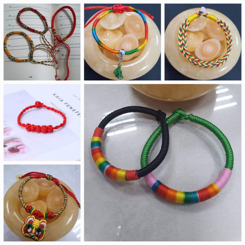 Vòng tay chỉ đỏ ngũ sắc Tây Tạng