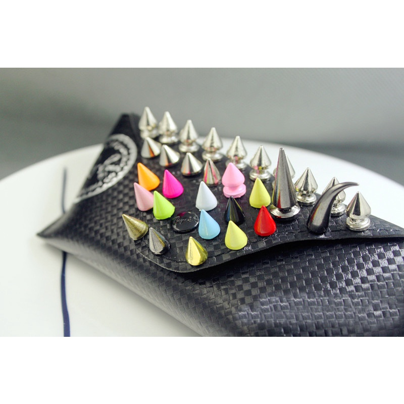 Set 10 Đinh Tán 10*24mm Nhiều Màu Sắc Chuyên Dụng Cho Trang Trí Quần Áo Da DIY