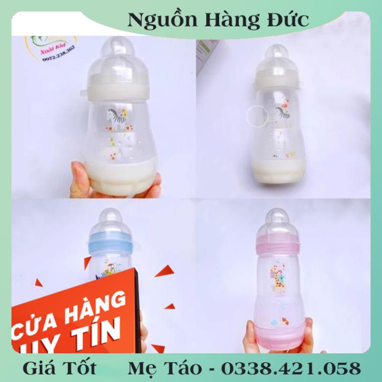 [auth] Bình sữa Mam Đức chống đầy hơi, chống sặc cho bé size 160ml, 260ml và 320ml [Nội địa Đức Đủ Bill] [Hot]