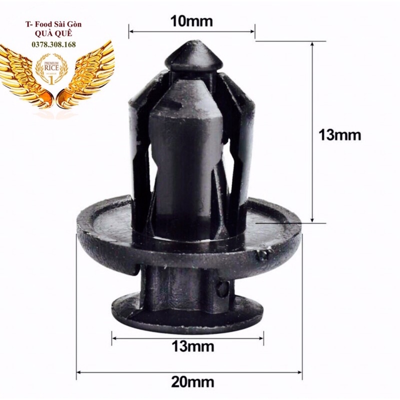 5 Nút nhựa chắn bùn- khoang máy ô tô 10mm