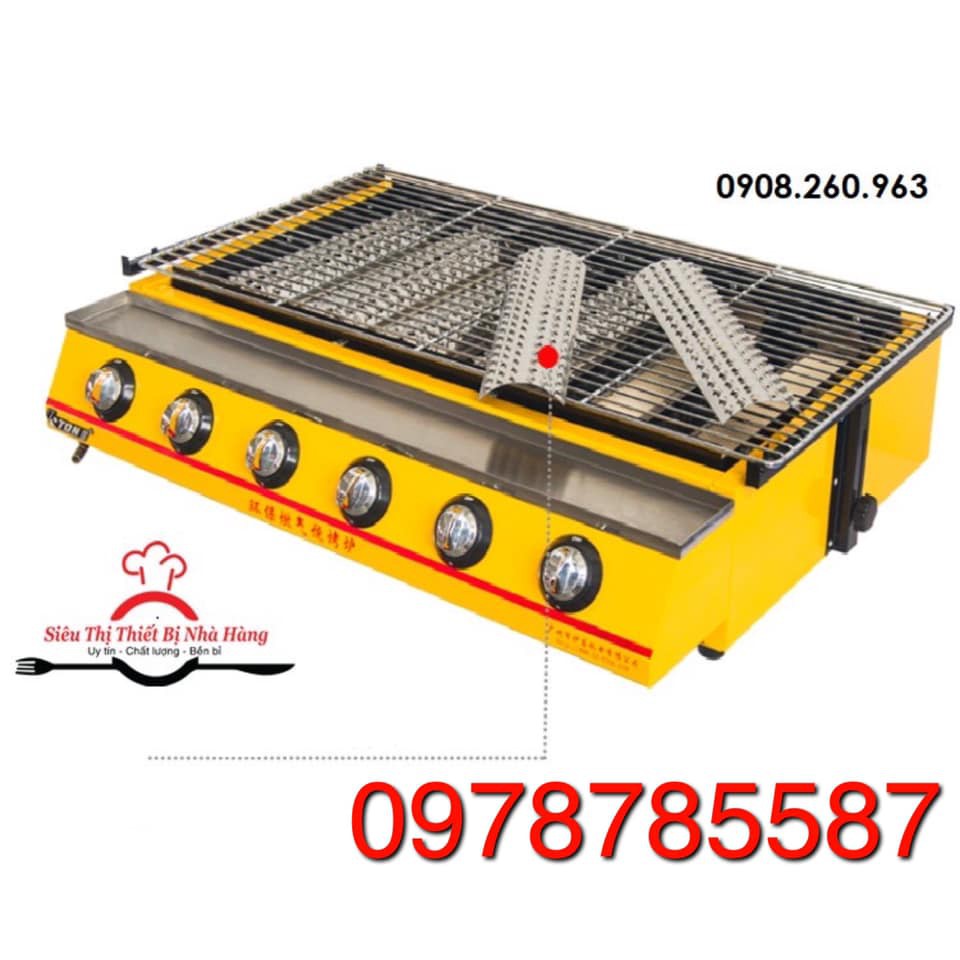 Bếp nướng BBQ 6 họng bằng gas ET-K233 BH Chính Hãng 12 Tháng