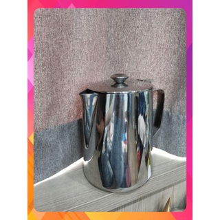 Ca đánh sữa inox 304 có nắp 2 lít. (có vạch chia phia trong ca)