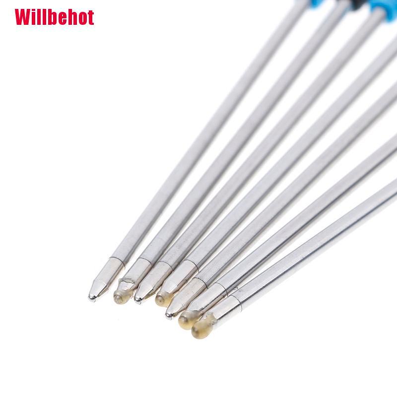 Bộ Bút Bi Pha Lê Đen / Xanh Dương 10 70mm