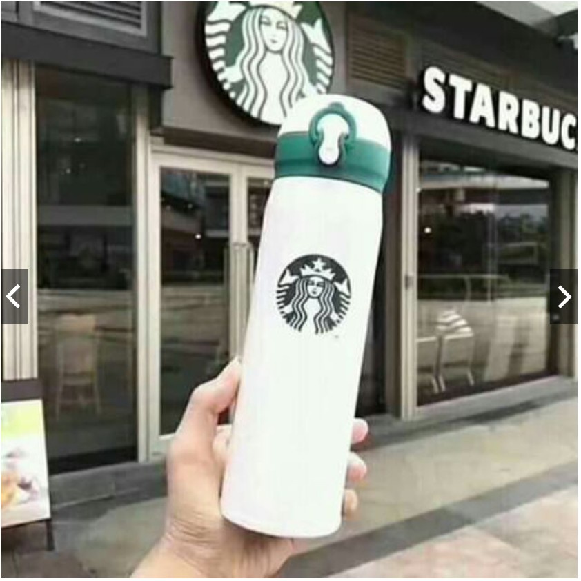 Bình Nước Starbucks Chất Liệu Thép Không Gỉ 304 Cao Cấp Giữ Nhiệt Tiện Dụng