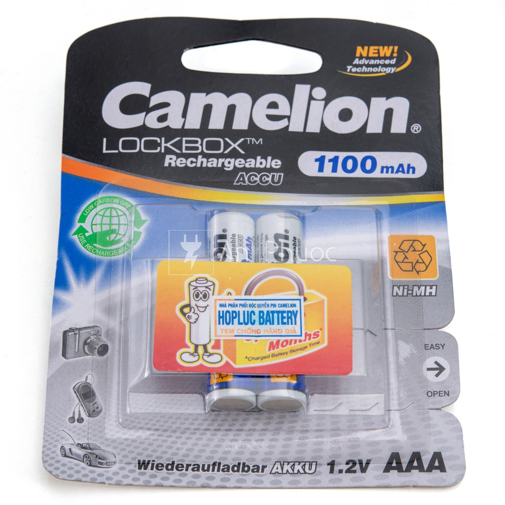 Pin tiểu đũa sạc AAA Camelion HR03 Ni-MH 1100mAh