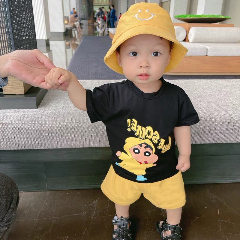 Đồ bộ bé trai và đồ bộ bé gái AM948 TTR209 - bộ quần áo trẻ em ba lỗ hình shin TTR74