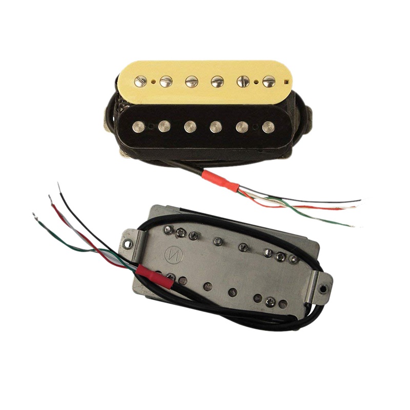Bộ pickup Humbucker lõi đôi đầu ra cao tần màu đen họa tiết ngựa vằn cho đàn guitar