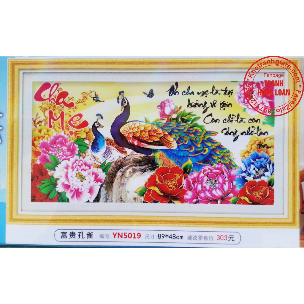 Tranh đính đá cha mẹ YN5019