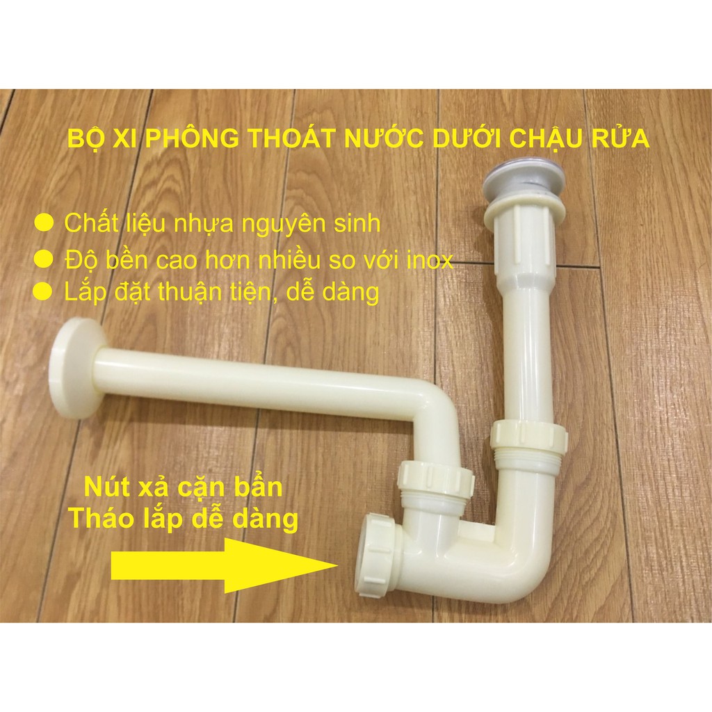 Bộ vòi chậu rửa mặt đồng cao cấp Rangos RG-02V