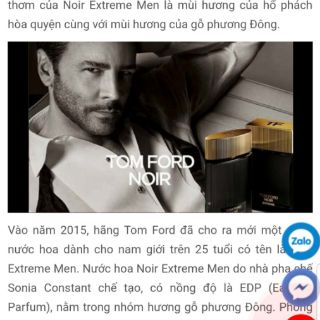 Nước hoa TF EXTREME 100ML - TESTER