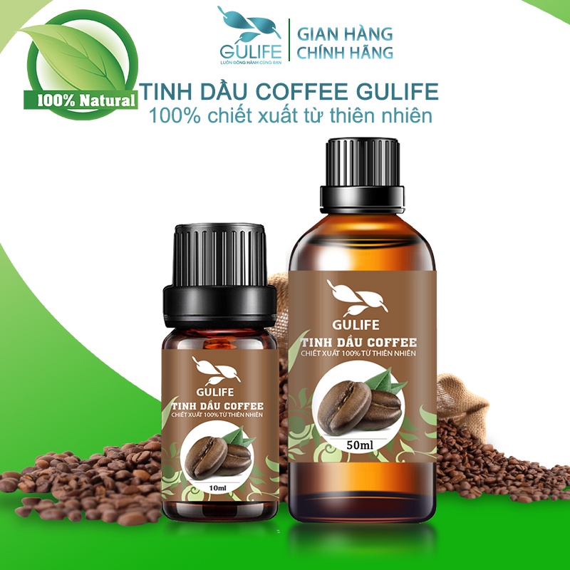 Tinh dầu Cafe Chiết Xuất Từ Thiên Nhiên GULIFE - Coffee - Giảm Căng Thằng, Thơm Phòng &amp; Thư Giãn