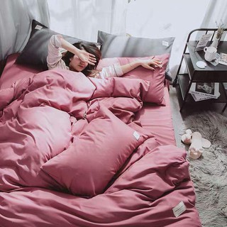 Bộ Chăn Ga Gối Cotton Tici Emly Bedding Mẫu Hồng Full