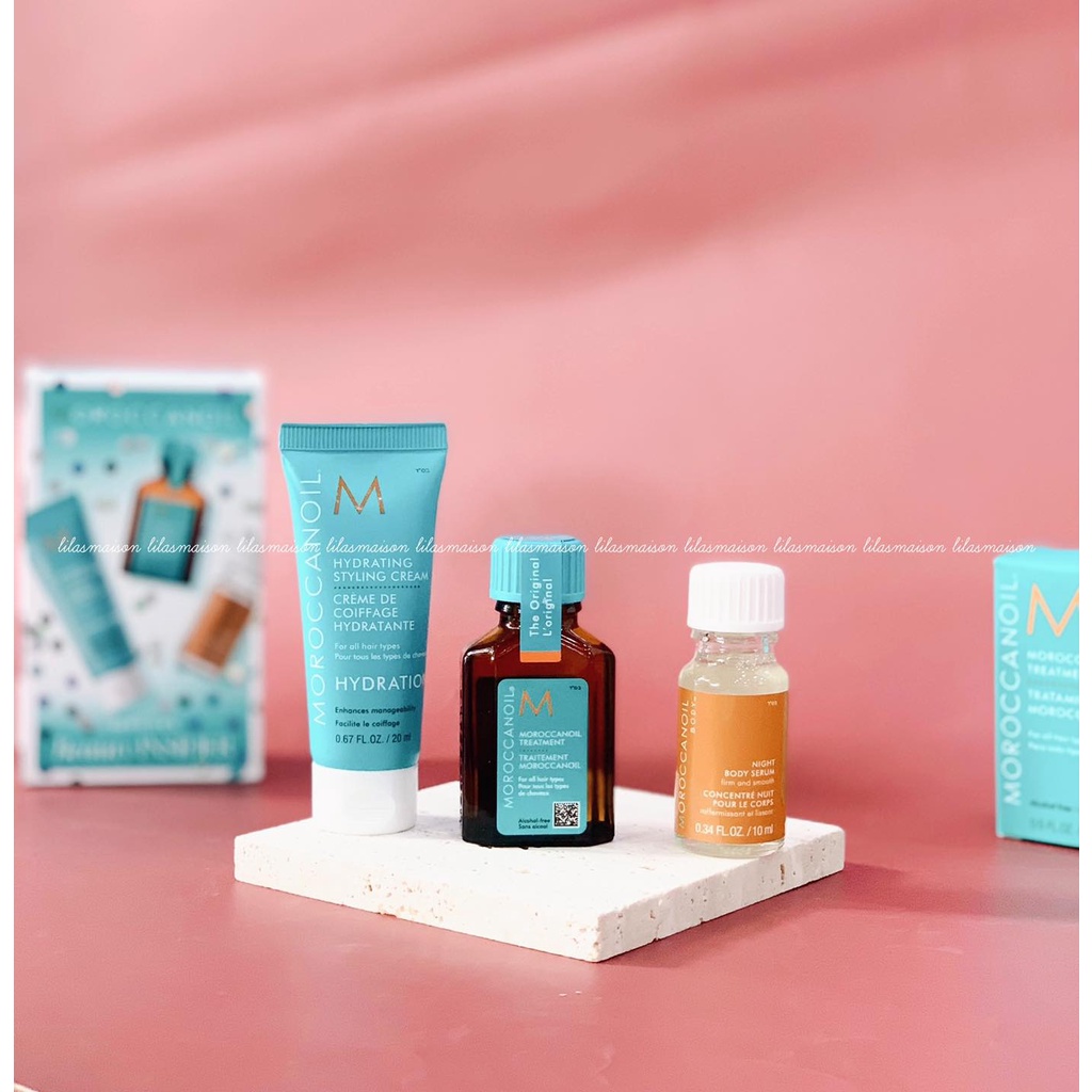 [CHÍNH HÃNG] Set Dưỡng 3 món Moroccanoil Mini