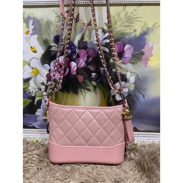 Túi xách hobo Hồng da size 20
