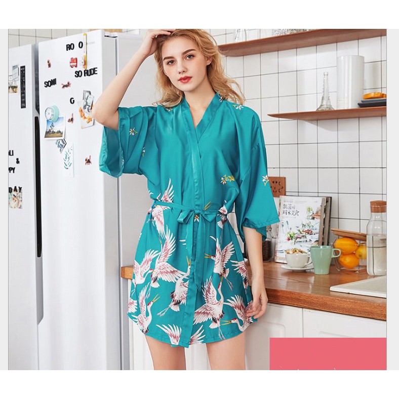 Áo choàng lụa(Hàng Cao Cấp)