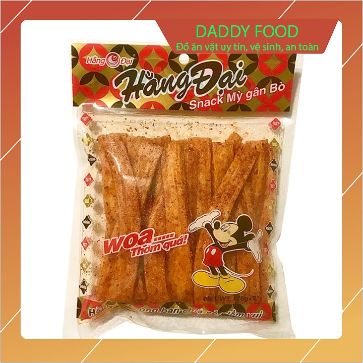 Snack mỳ gân bò Hằng Đại, Snack ngâm sốt mới tinh, dai ngon hấp dẫn