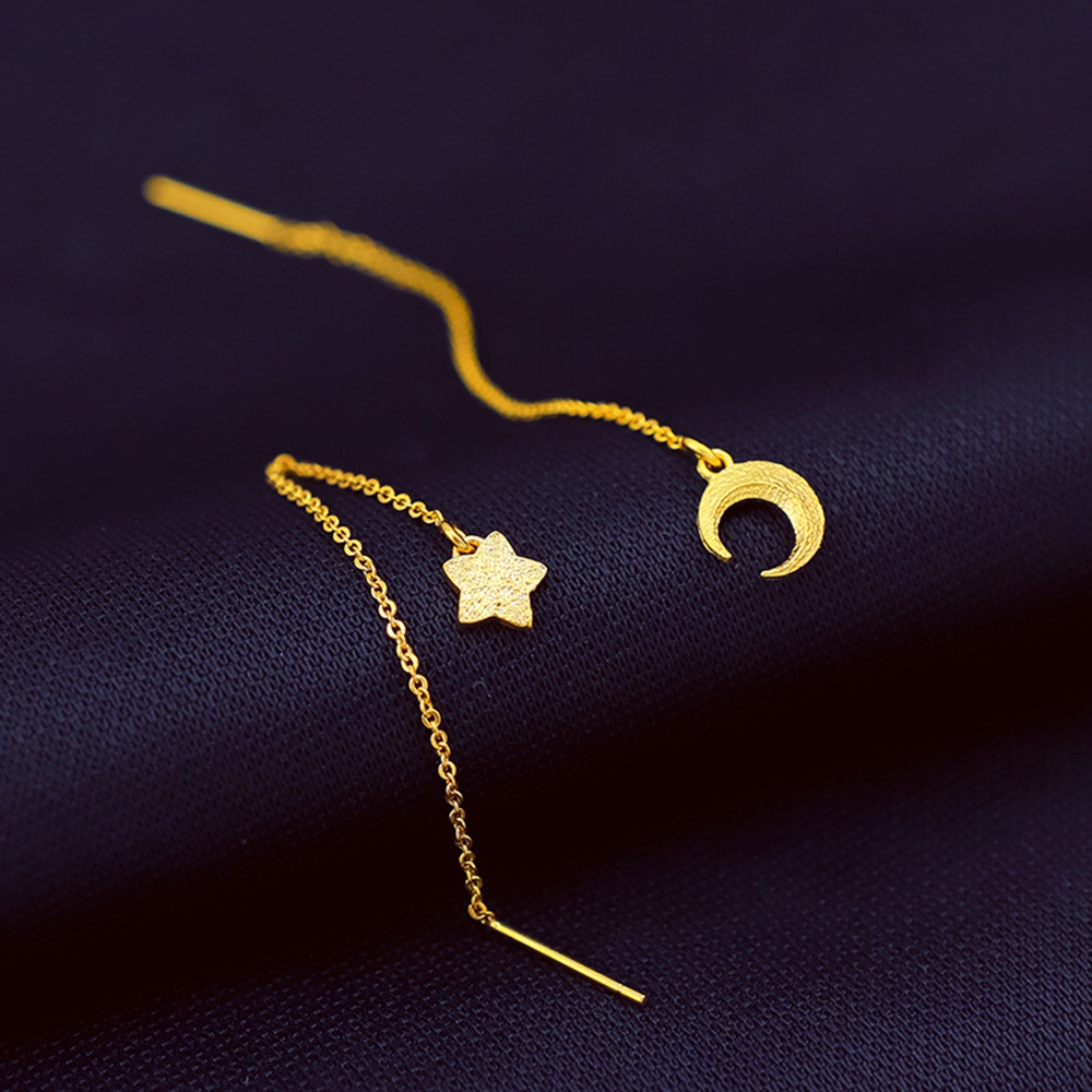 Bông Tai Hình Mặt Trăng Ngôi Sao Thời Trang Cho Nữ