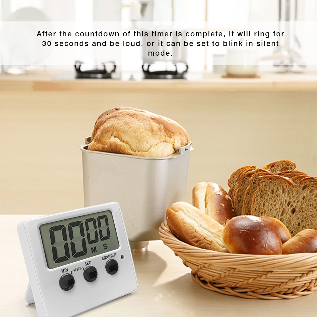 [Choosewho1] Cooking Baking Timer Home Kitchen Digital LCD Display Countdown School Exam Exercise Alarm