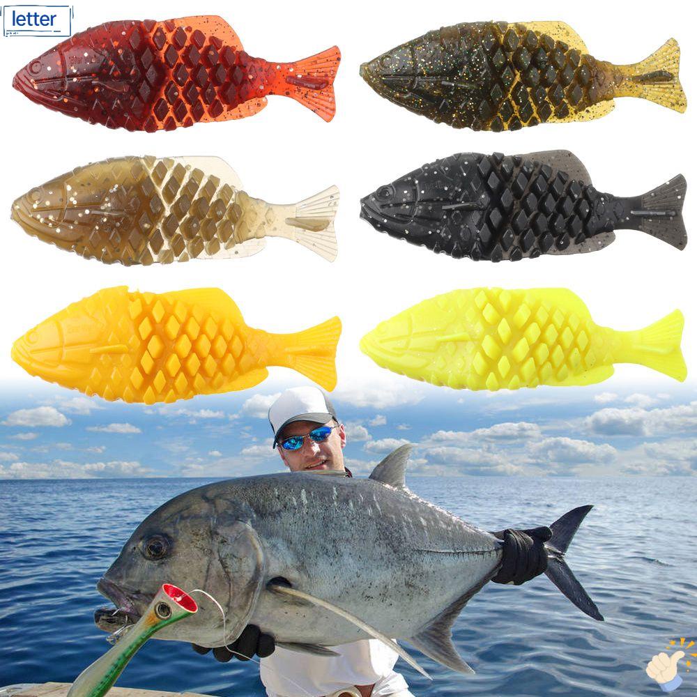[LET] Fish Tools Swimbait Crucian Carp Fishing Tackle Fake Bait Artificial Baits Powerful Lure Fishing Lure Bionic Fish Soft/Multicolor