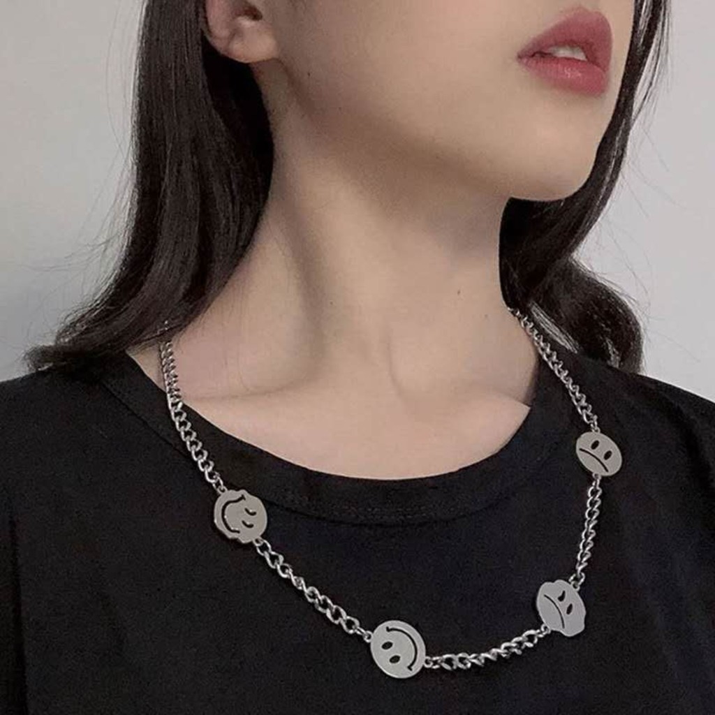 Dây chuyền hình mặt cười đơn giản cho nữ
