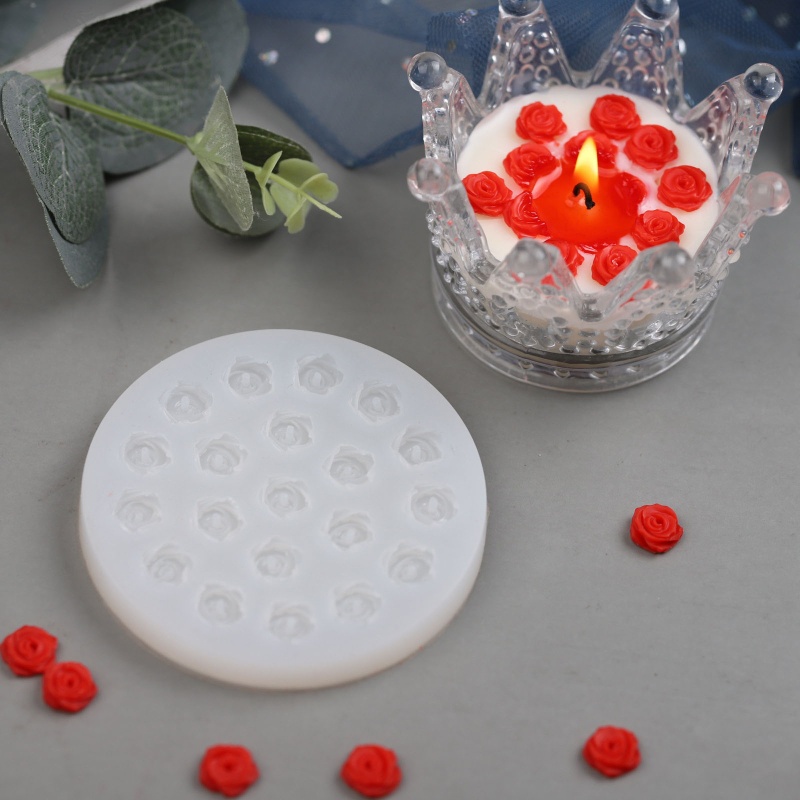 Khuôn Bánh Silicone Hình Hoa Hồng 3d