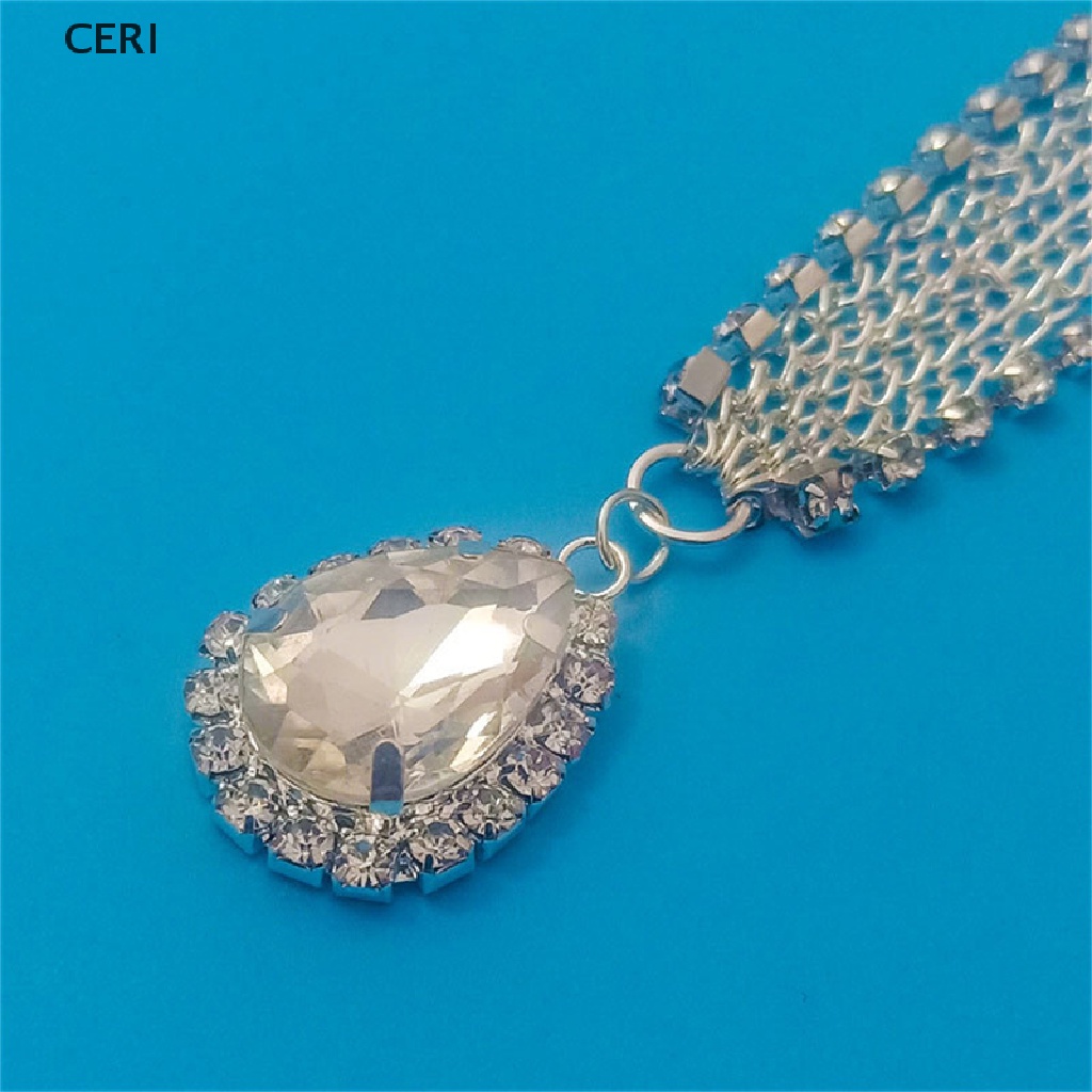 Vòng cổ Pha Lê Tua Rua Cài Tóc Hình Giọt Nước