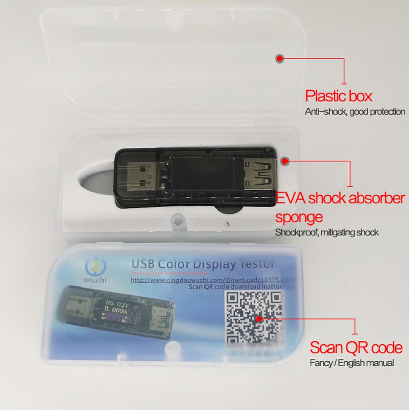 Digital USB Tester Measures Voltage/Current DC 3.7V ~ 30V 0-5A QC 2.0 3.0 FCP AFC DCP