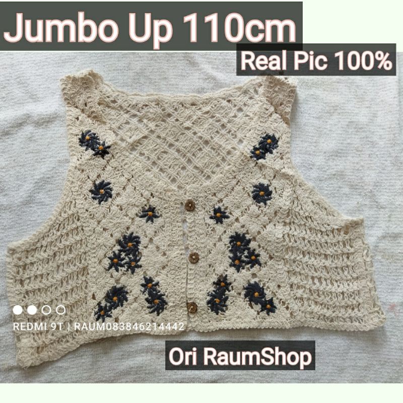 Áo Dệt Kim Không Tay Phối Ren Đính Nút Phía Trước Kiểu Hàn Quốc 110Cm
