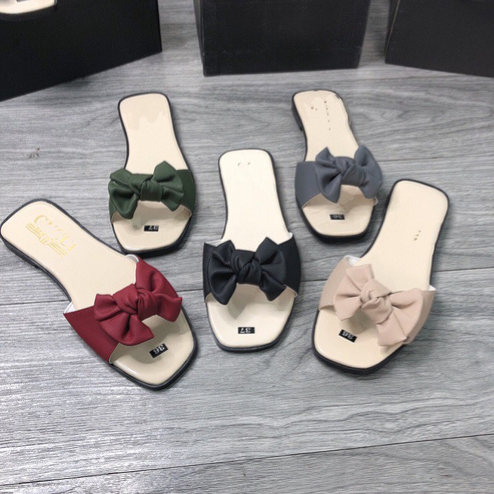 FREE SHIP Dép nữ có nơ nhiều màu siêu xinh | BigBuy360 - bigbuy360.vn