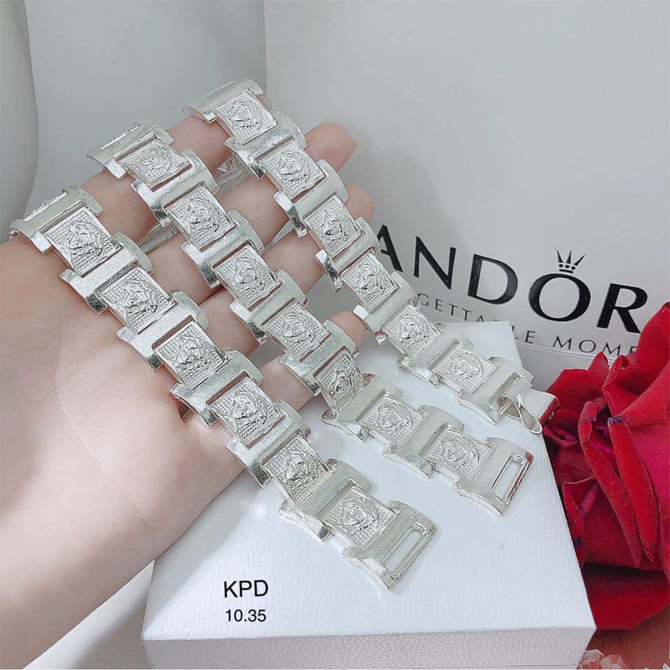 lắc tay nam bạc cao cấp 13 chỉ