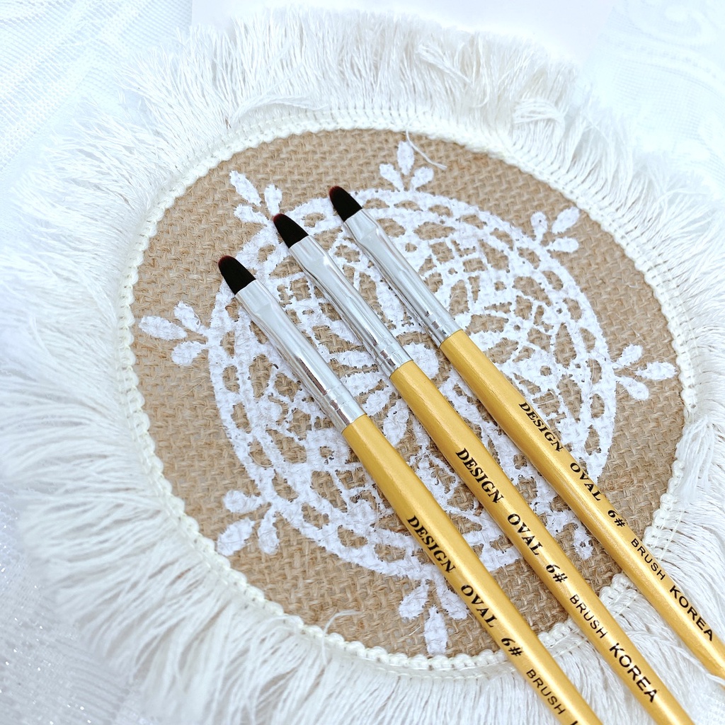 CỌ ĐẮP GEL TRÒN DESIGN OVAL BRUSH SỐ 6