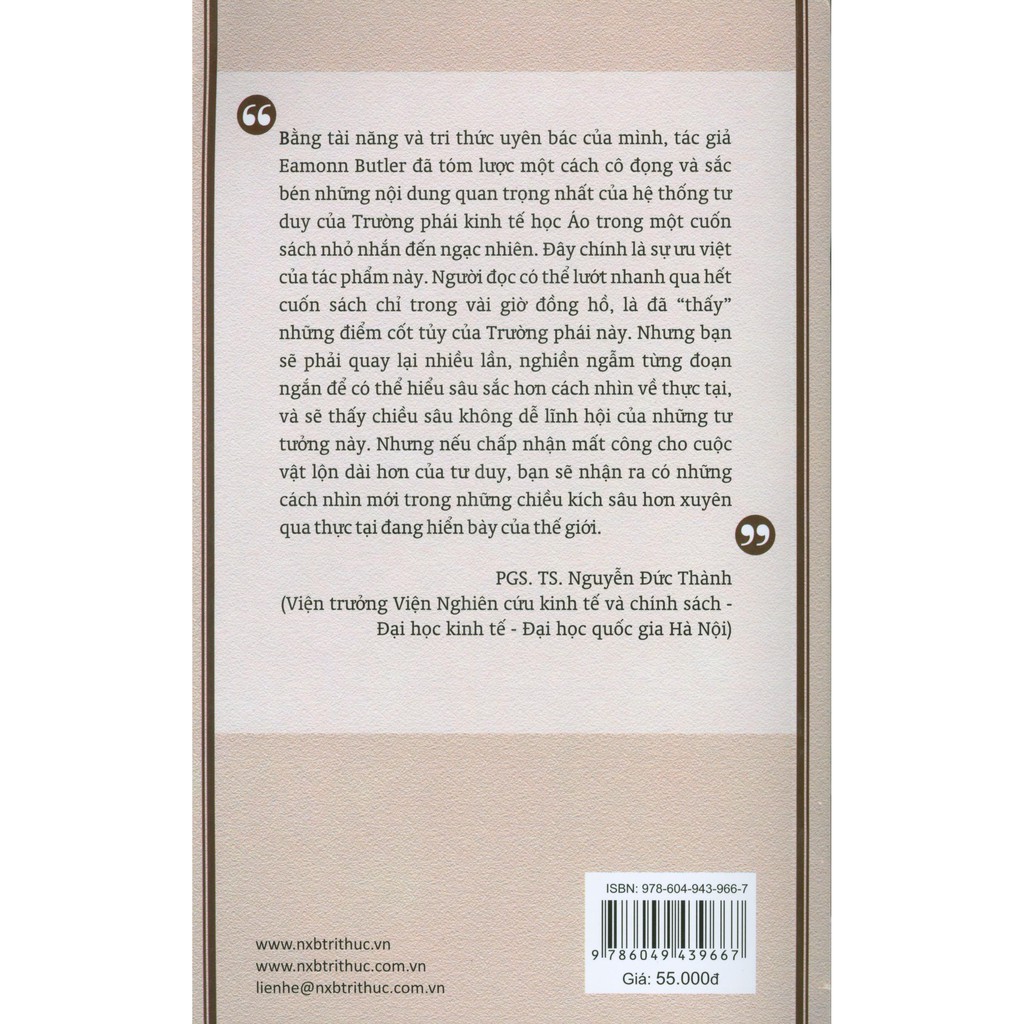 Sách - Trường Phái Kinh Tế Học Áo - Lược Khảo | BigBuy360 - bigbuy360.vn