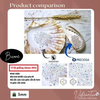 Combo 50/100/200/300 Pha lê nón 3mm/4mm (Pha lê Tiệp)