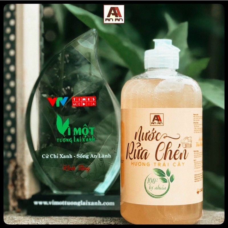 Nước Rửa Chén Hương Trái Cây An An Organic Chai 500ml