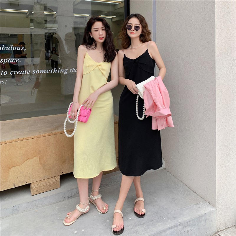 Đầm Xòe Không Tay Thắt Nơ Eo Thời Trang Hè 2021 Cho Nữ | BigBuy360 - bigbuy360.vn