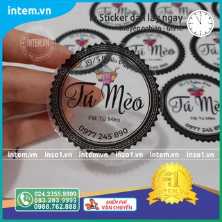 COMBO 1000 TEM STICKER DÁN CỐC