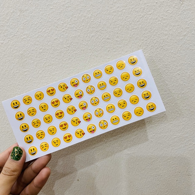 Sticker dán Icon Emoji 55 Hình dán Mặt cười siêu xinh!