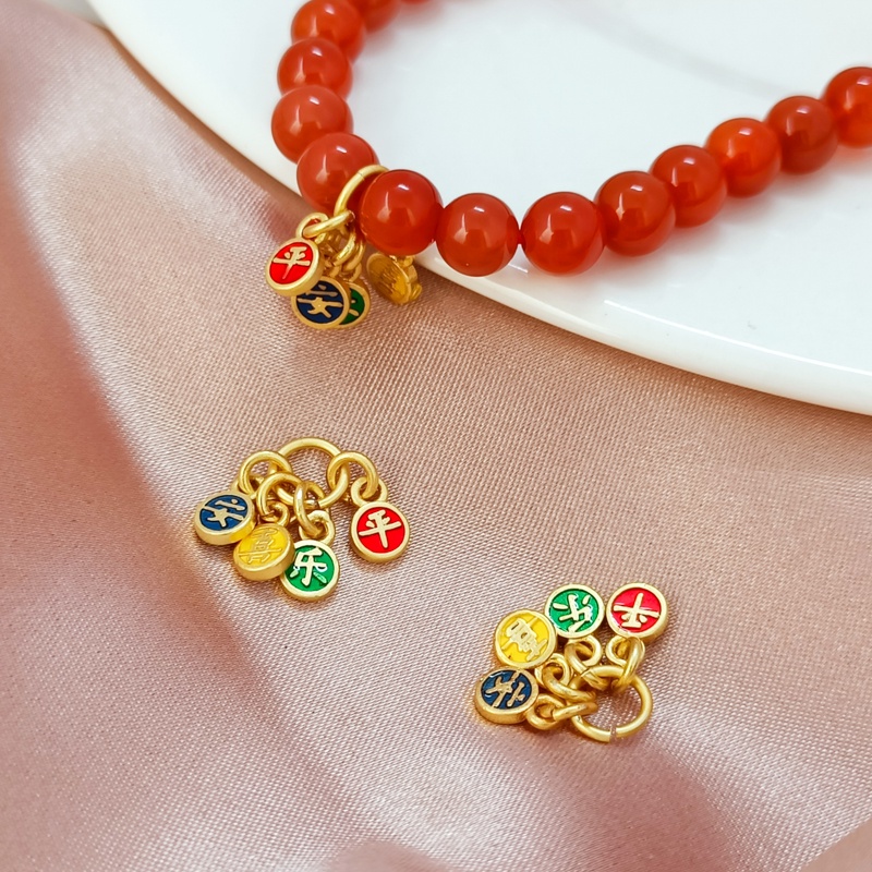 Mặt Dây Chuyền/ Vòng Tay/ Dây Chuyền Bằng Đồng Mạ Vàng 18K DIY