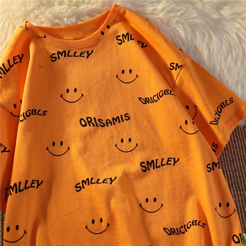 Áo Thun Ngắn Tay Dáng Rộng Kiểu Vintage Nhật Bản Hợp Mùa Hè