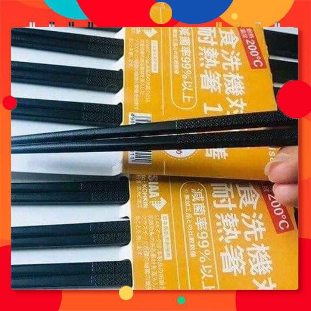 [ SALE TƯNG BỪNG]  Vỉ 10 Đôi Đũa Kháng khuẩn Shikisai Nhật Bản