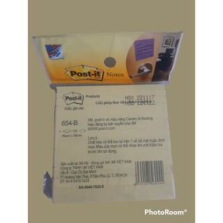 Giấy notes post-it 3m - 654-b